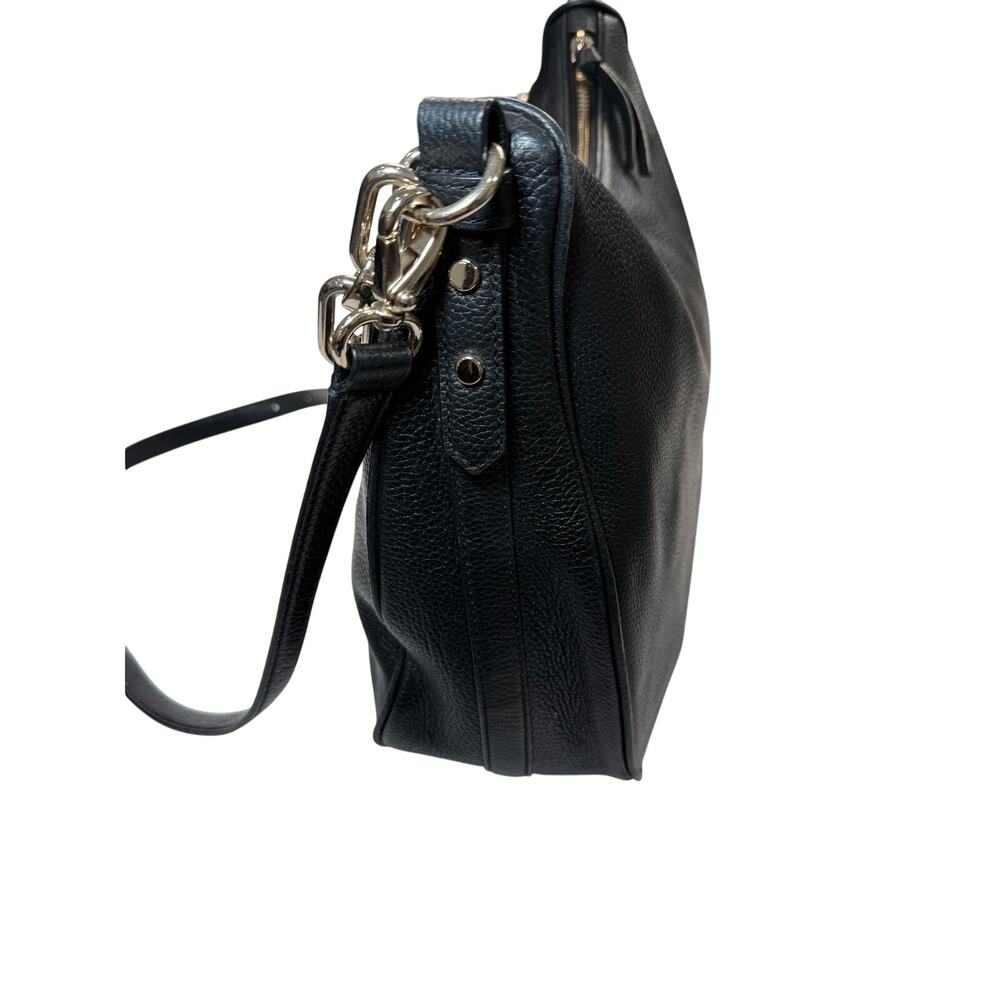 Kate Spade Black Pebbled Leather Crossbody Shoulder Bag Slouchy Everyday - Picture 4 of 16
